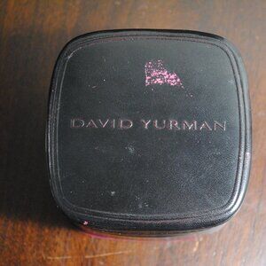 David Yurman Handmade Black Leather Jewelry Box